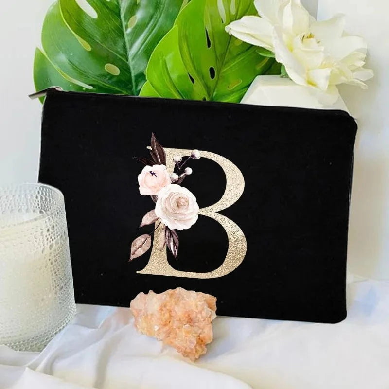 Pavoco Kosmetiktaschen Amelie geräumige Kosmetiktasche für Damen robust Anfangsbuchstabe