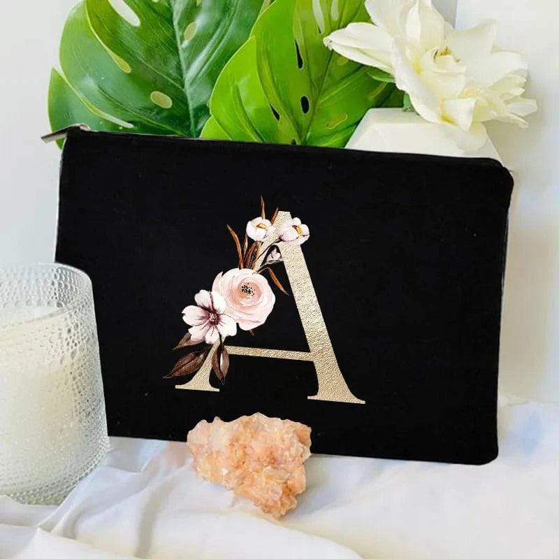 Pavoco Kosmetiktaschen Amelie geräumige Kosmetiktasche für Damen robust Anfangsbuchstabe