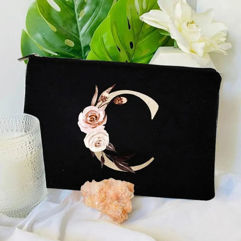 Pavoco Kosmetiktaschen C Amelie geräumige Kosmetiktasche für Damen robust Anfangsbuchstabe