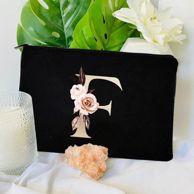 Pavoco Kosmetiktaschen F Amelie geräumige Kosmetiktasche für Damen robust Anfangsbuchstabe