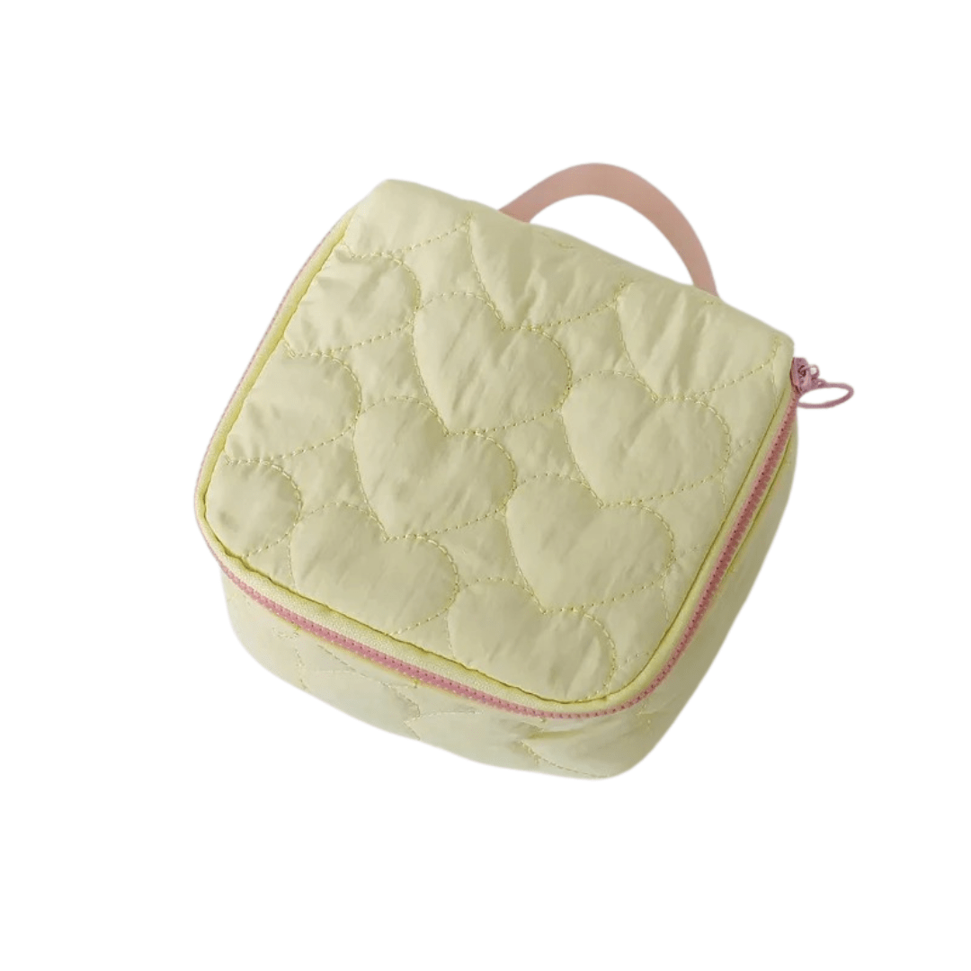 Pavoco Kosmetiktaschen Gelb Cozy | geräumige Kosmetiktasche für Damen Reisen leicht