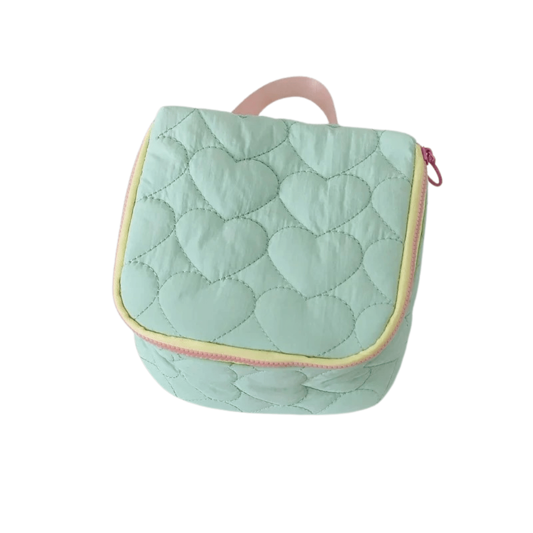 Pavoco Kosmetiktaschen Grün Cozy | geräumige Kosmetiktasche für Damen Reisen leicht