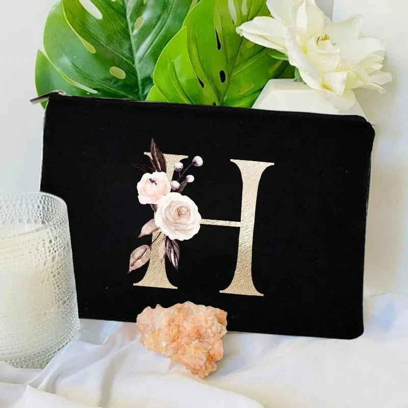 Pavoco Kosmetiktaschen H Amelie geräumige Kosmetiktasche für Damen robust Anfangsbuchstabe