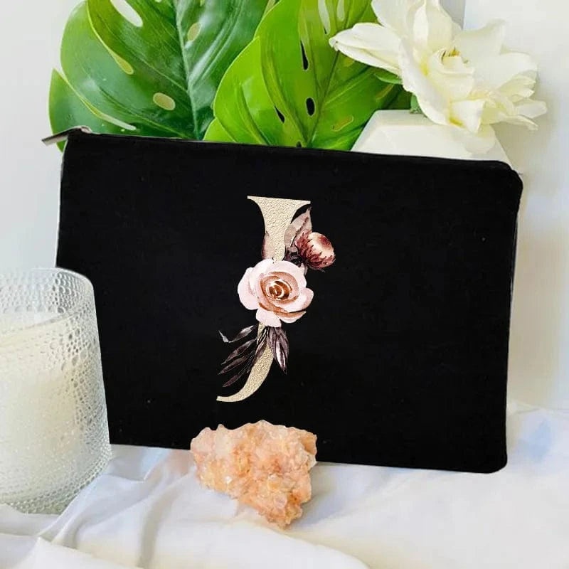 Pavoco Kosmetiktaschen J Amelie geräumige Kosmetiktasche für Damen robust Anfangsbuchstabe