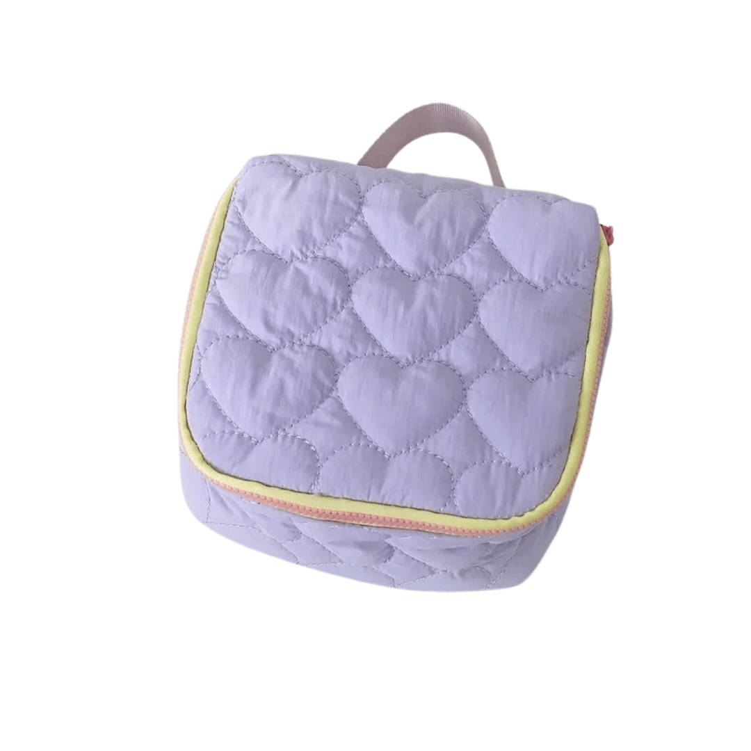 Pavoco Kosmetiktaschen Lavendel Cozy | geräumige Kosmetiktasche für Damen Reisen leicht