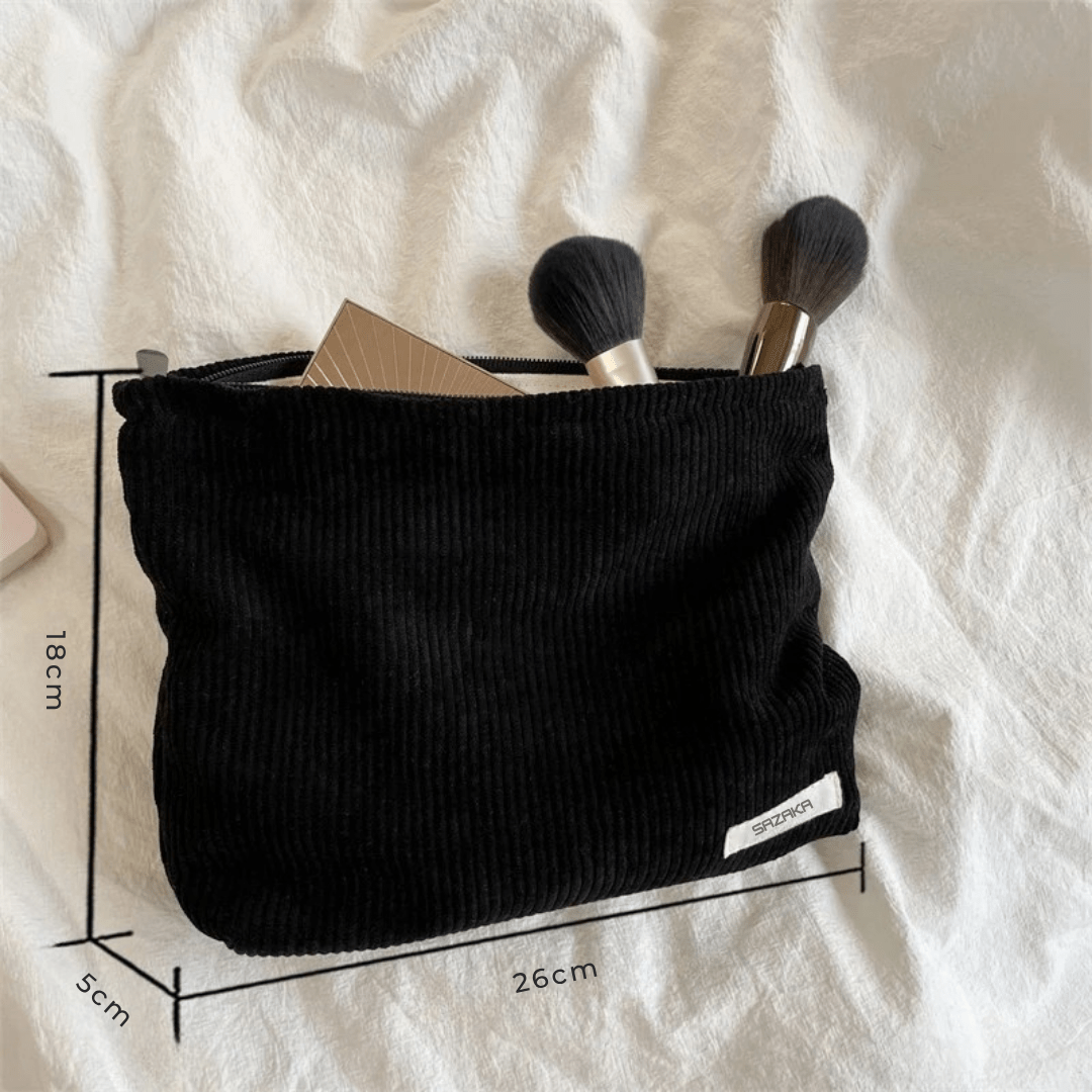 Pavoco Kosmetiktaschen Lena große Cord Kosmetiktasche für Damen robust