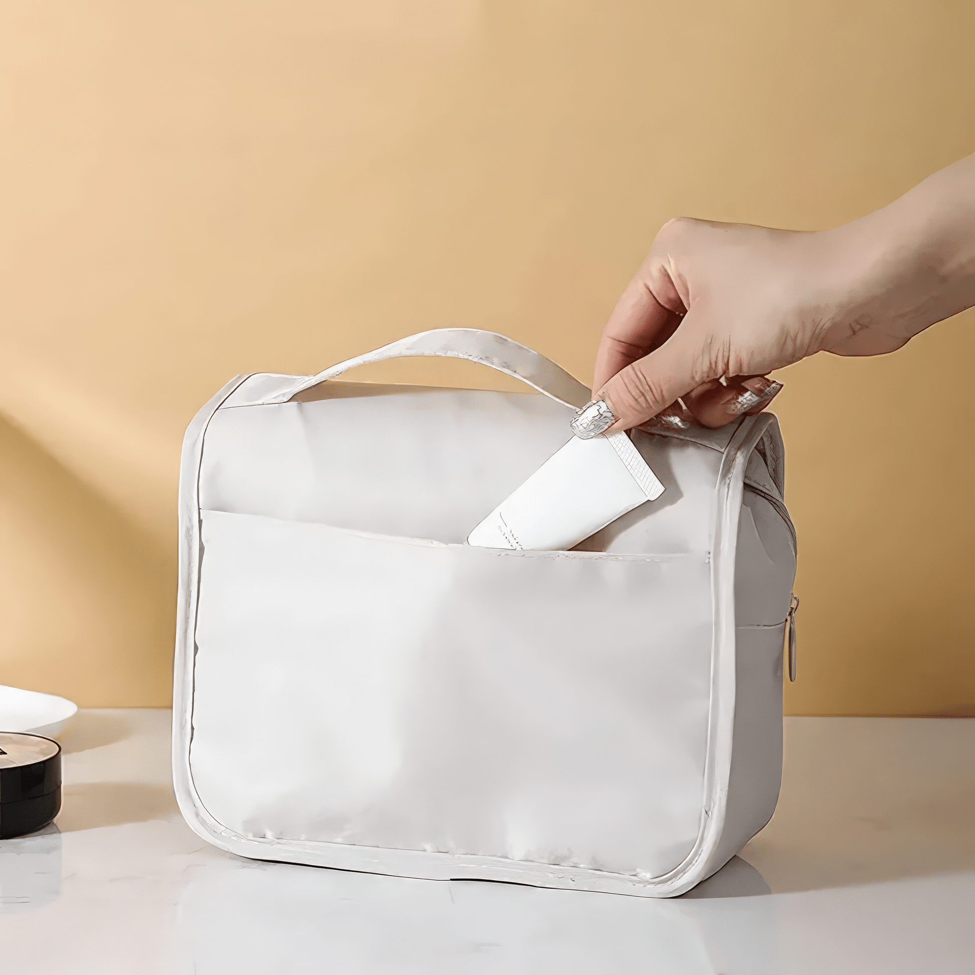 Pavoco Kosmetiktaschen Luca wasserdichte Reisemake-up-Tasche für Damen kompakt
