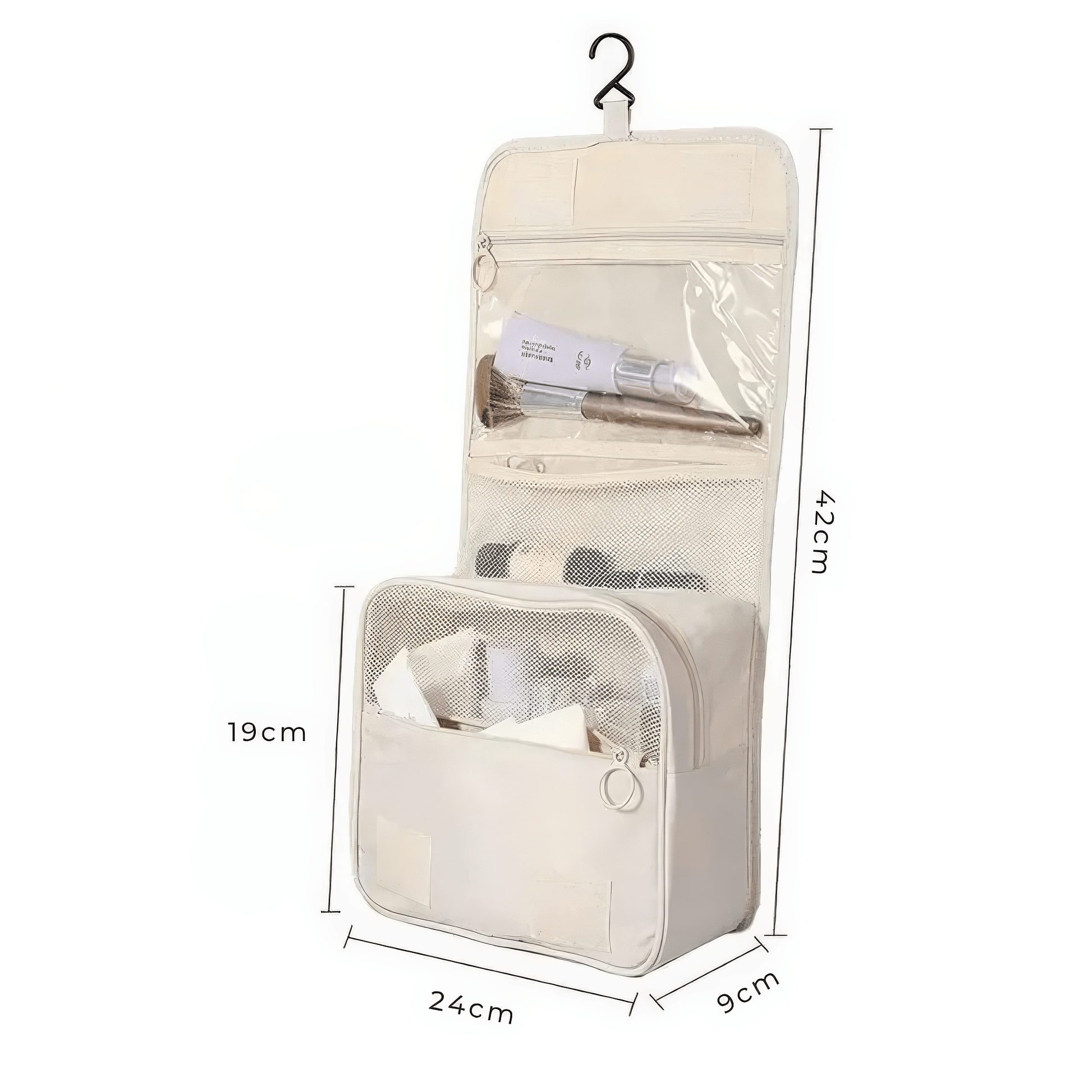 Pavoco Kosmetiktaschen Luca wasserdichte Reisemake-up-Tasche für Damen kompakt