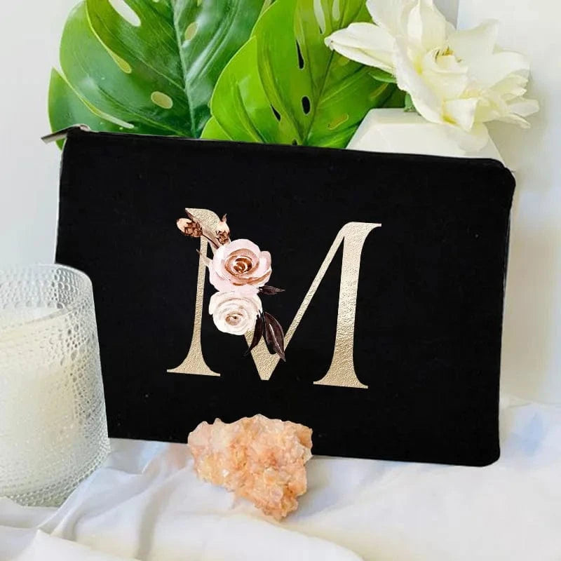 Pavoco Kosmetiktaschen M Amelie geräumige Kosmetiktasche für Damen robust Anfangsbuchstabe