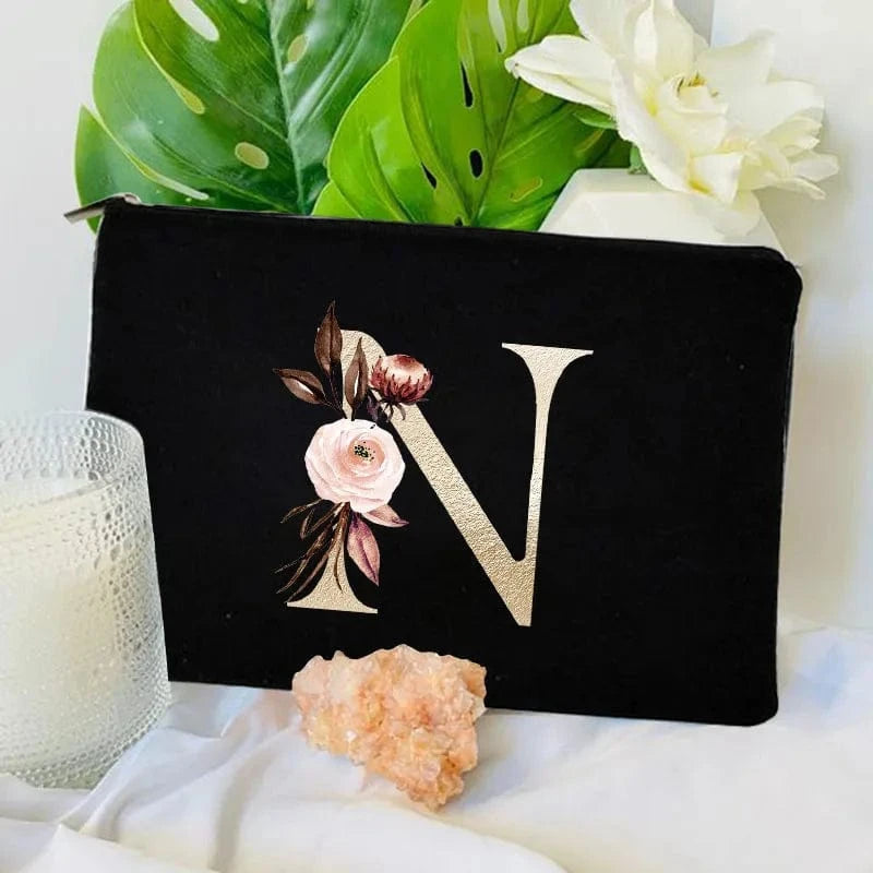 Pavoco Kosmetiktaschen N Amelie geräumige Kosmetiktasche für Damen robust Anfangsbuchstabe