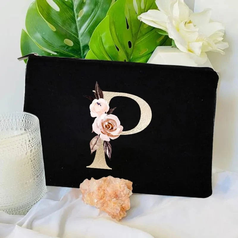Pavoco Kosmetiktaschen P Amelie geräumige Kosmetiktasche für Damen robust Anfangsbuchstabe