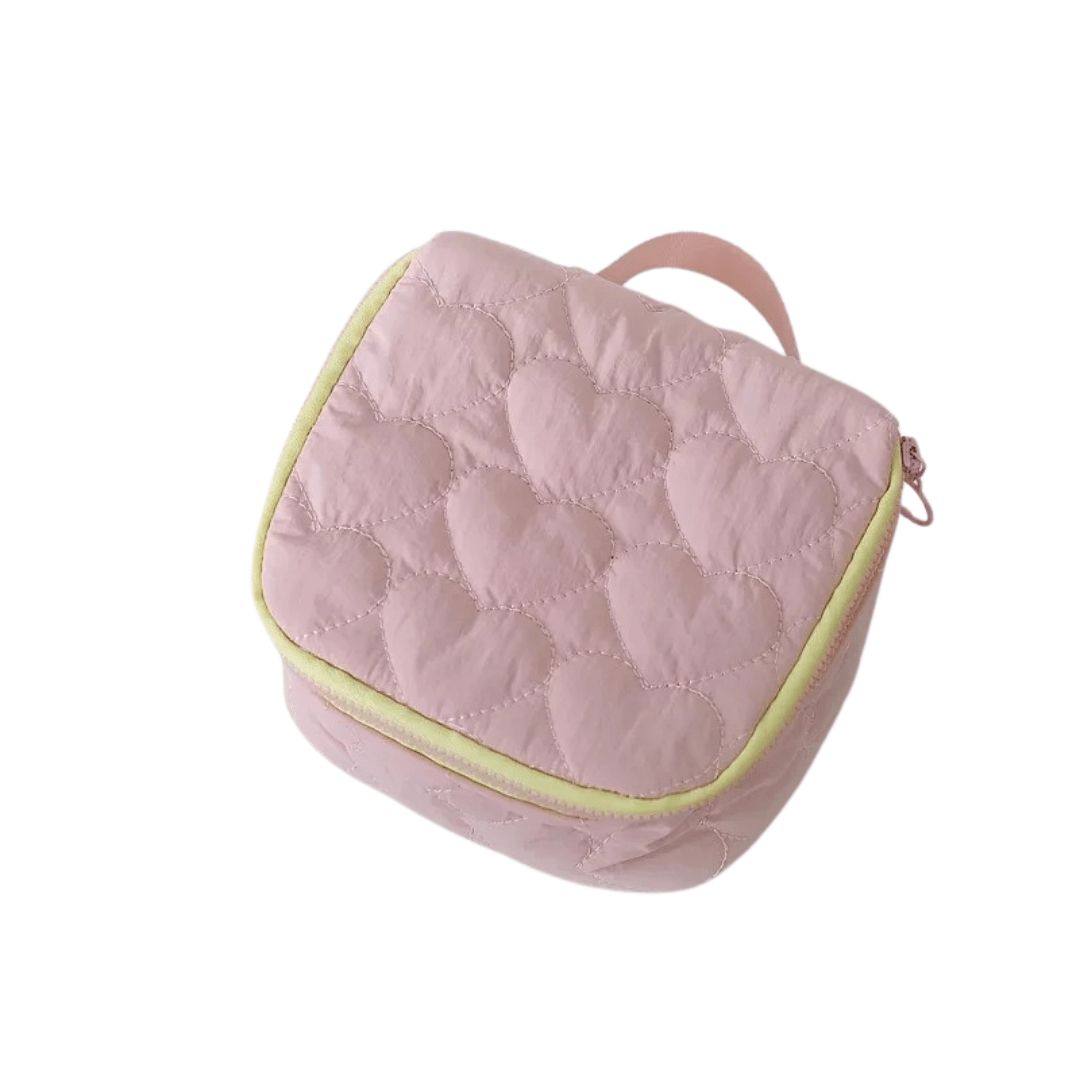 Pavoco Kosmetiktaschen Rosa Cozy | geräumige Kosmetiktasche für Damen Reisen leicht