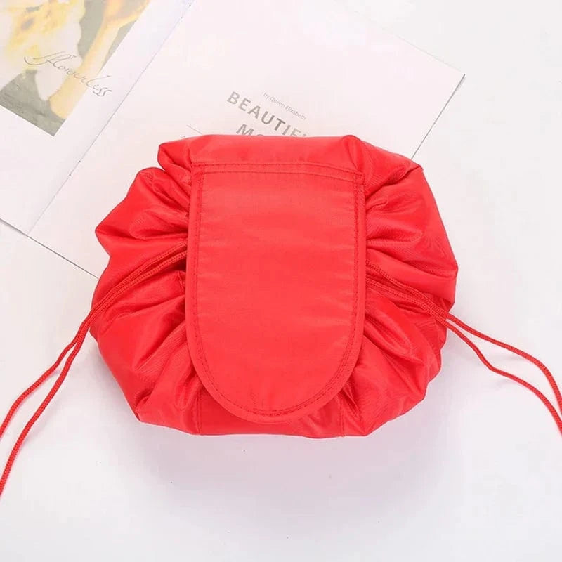 Pavoco Kosmetiktaschen Rot Luca wasserdichter Make-up Beutel für Damen kompakt