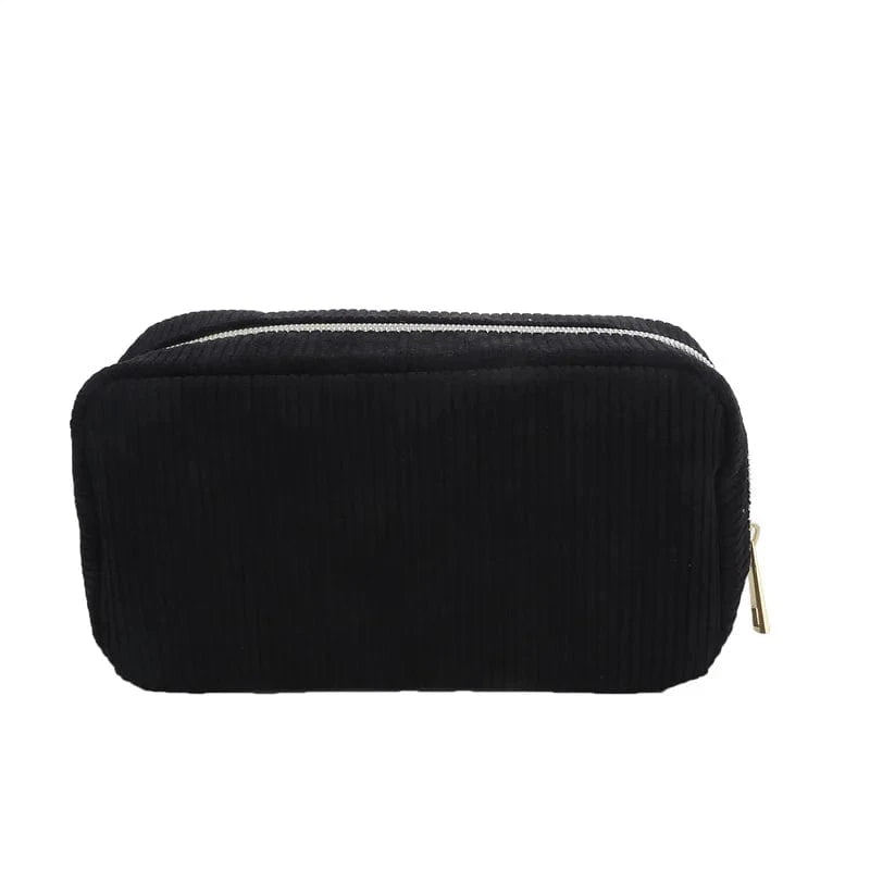 Pavoco Kosmetiktaschen schwarz Elise robuste Kosmetiktasche für Damen kompakt reisefreundlich