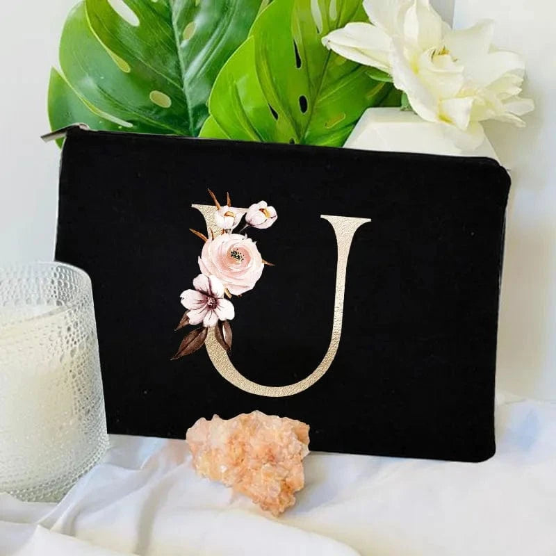 Pavoco Kosmetiktaschen U Amelie geräumige Kosmetiktasche für Damen robust Anfangsbuchstabe