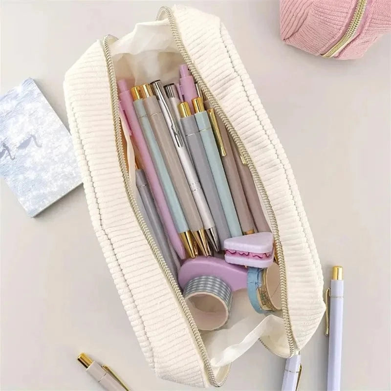 Pavoco Kosmetiktaschen weiß Elise robuste Kosmetiktasche für Damen kompakt reisefreundlich