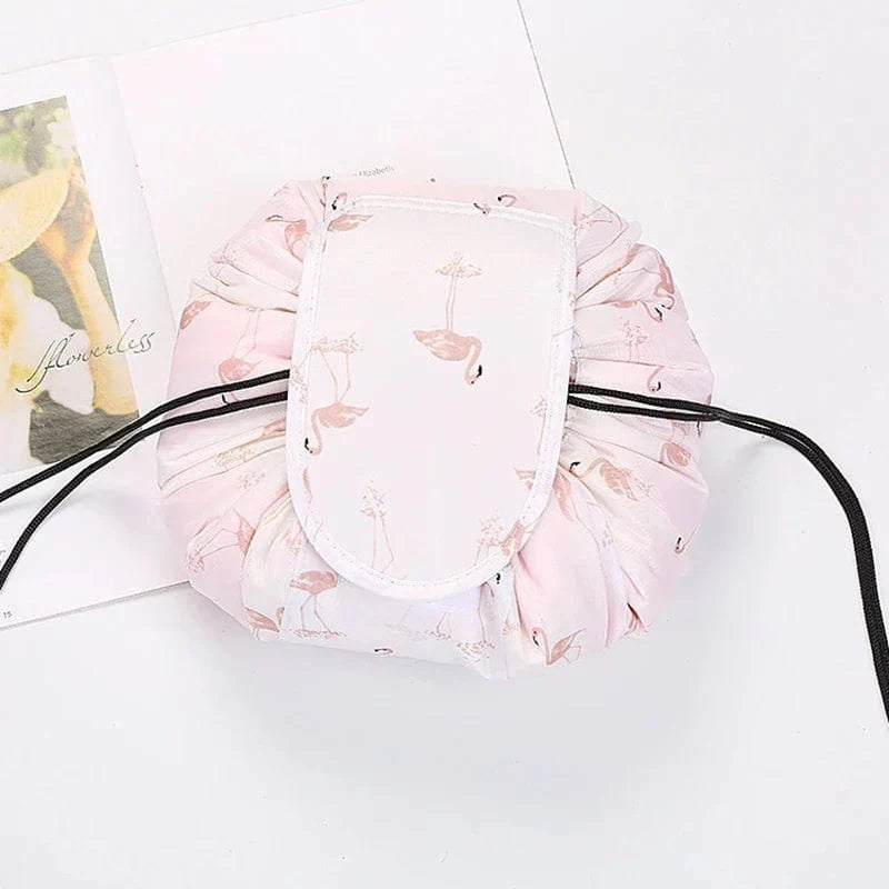 Pavoco Kosmetiktaschen Weißer Flamingo Luca wasserdichter Make-up Beutel für Damen kompakt