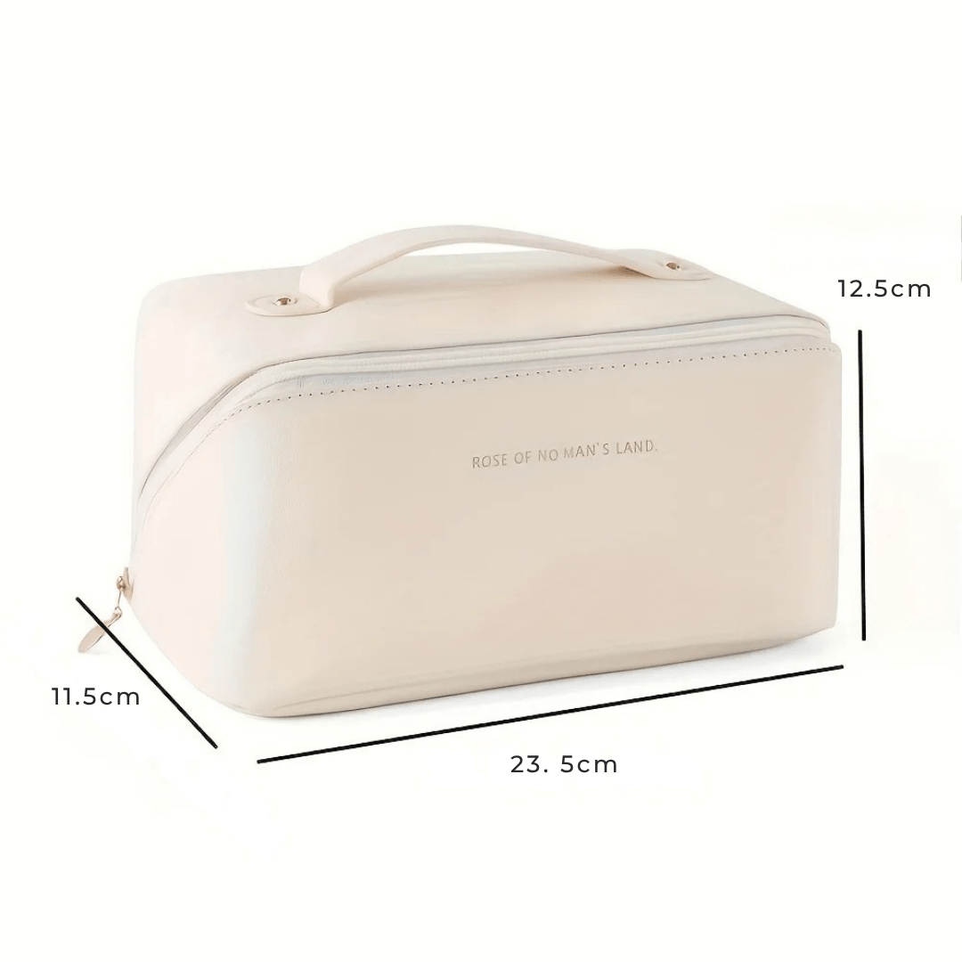 Pavoco Makeup-Organizer Feli geräumiger Kulturbeutel für Damen PU-Leder