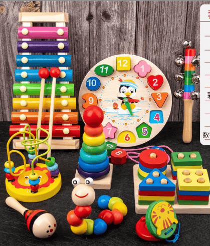 Versatile Montessori Wooden Toy for Kids Educational 10-in-1 Fun 1