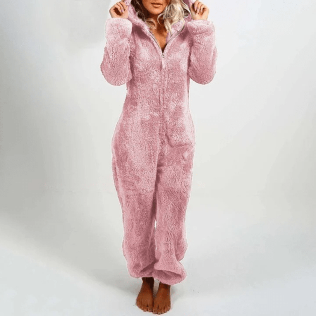 Cozy Plush Overall for Women Soft Comfortable Winter Leisure 4