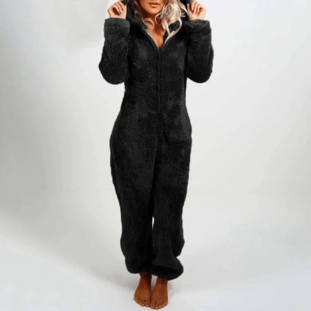 Cozy Plush Overall for Women Soft Comfortable Winter Leisure 2