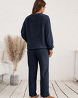 Cozy Fleece Pajama Set for Women Long Sleeve Soft Winter 10