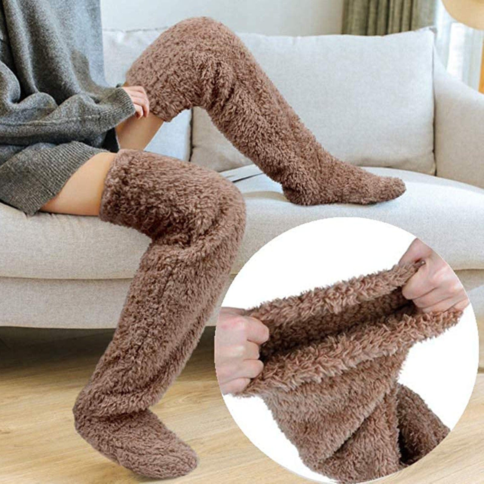Warmes Fleece Socken für Unisex bequem weich Winter gemütlich 3