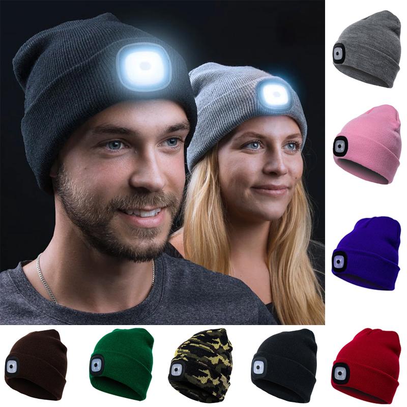 Warm LED Beanie for Unisex Rechargeable Outdoor Winter 2