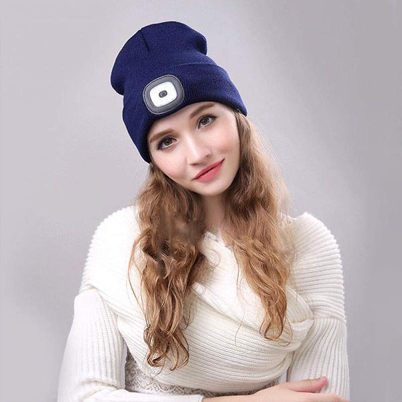 Warm LED Beanie for Unisex Rechargeable Outdoor Winter 8