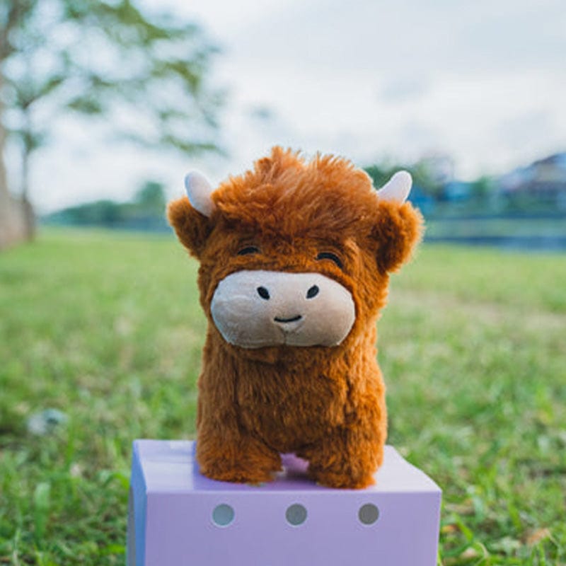 Charming Plush Toy for Kids Soft Highland Cow Decorative 4