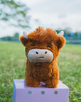 Charming Plush Toy for Kids Soft Highland Cow Decorative 4