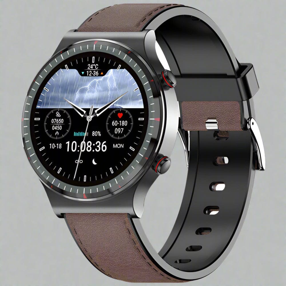Elegant Smartwatch for Men with EKG Heart Rate Sleep Analysis Waterproof 4