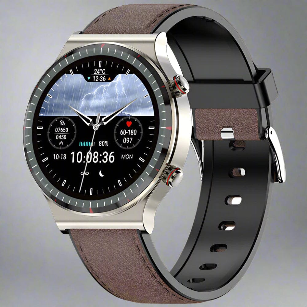 Elegant Smartwatch for Men with EKG Heart Rate Sleep Analysis Waterproof 5