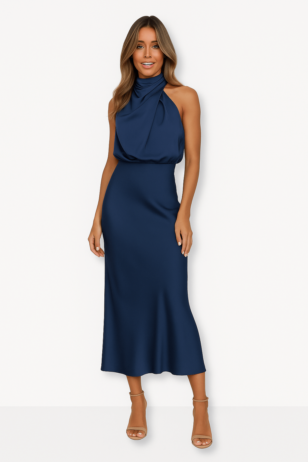 Primadon Abendkleider Blau / S Marlena | elegantes Abendkleid für Damen