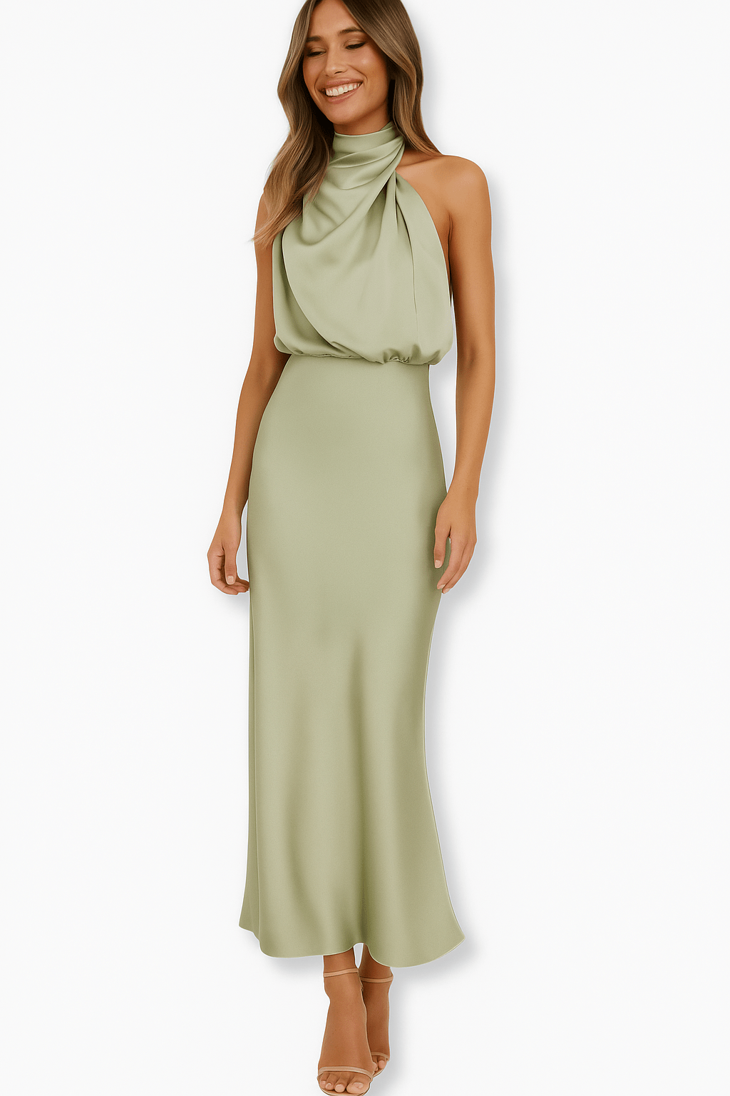 Primadon Abendkleider Hellgrün / S Marlena | elegantes Abendkleid für Damen