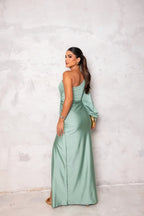 Primadon Abendkleider Maris elegantes Ein-Schulter-Kleid Abendkleid für Damen atmungsaktiv