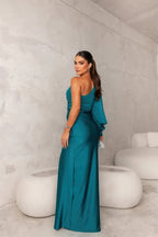 Primadon Abendkleider Maris elegantes Ein-Schulter-Kleid Abendkleid für Damen atmungsaktiv
