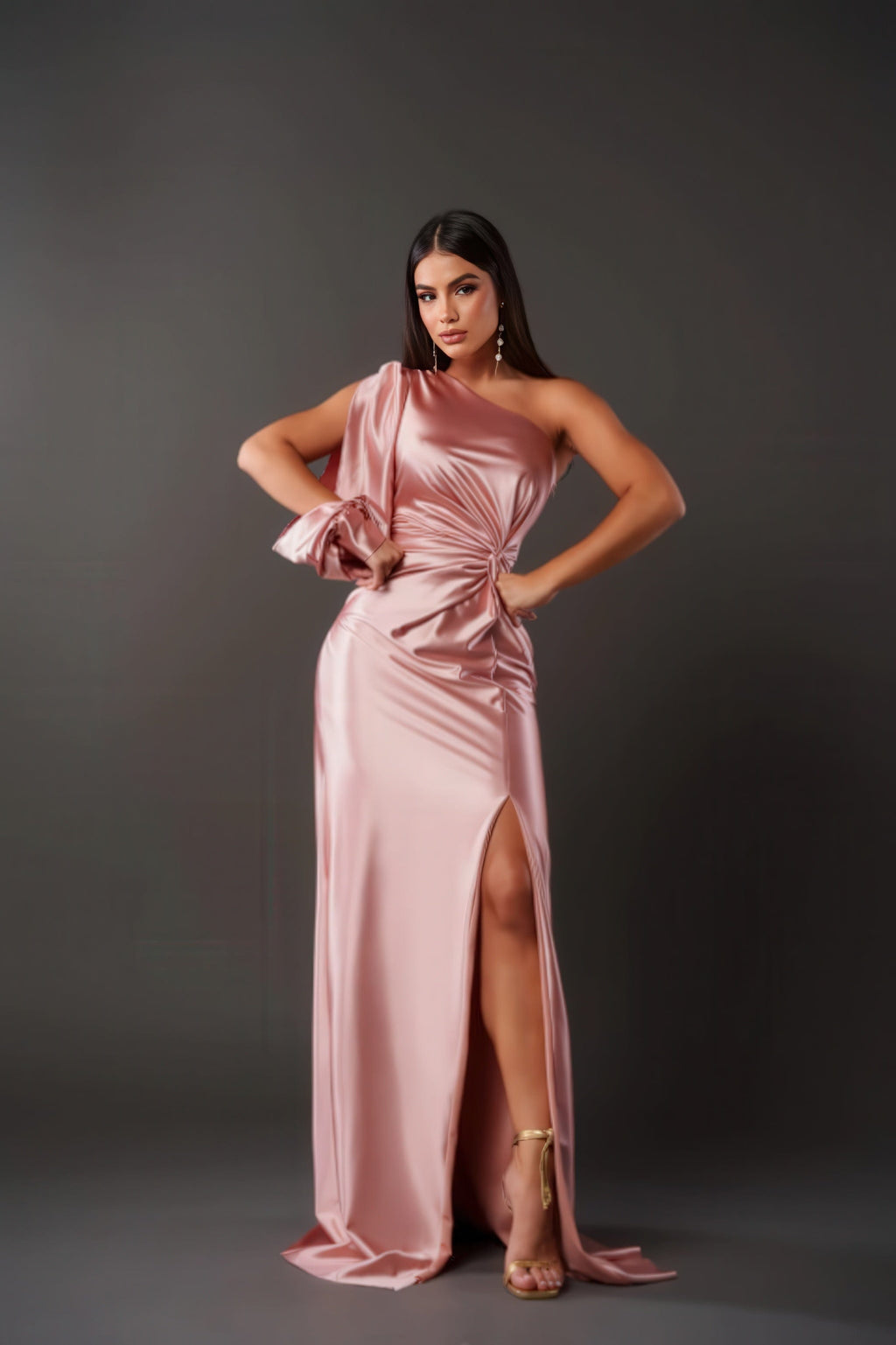 Primadon Abendkleider Maris elegantes Ein-Schulter-Kleid Abendkleid für Damen atmungsaktiv