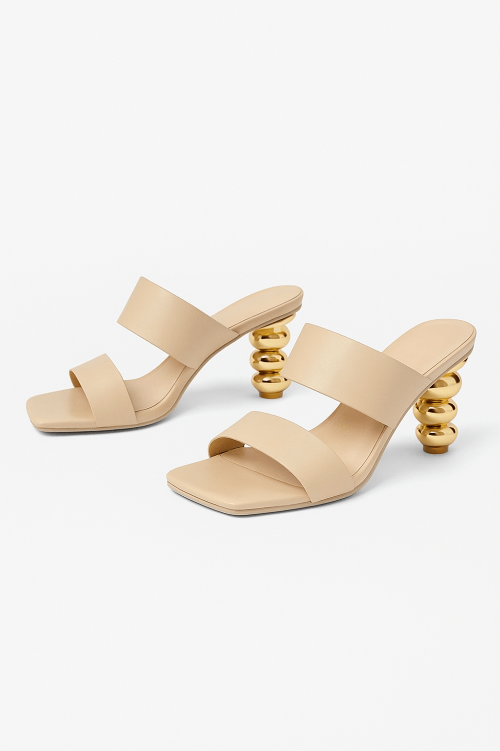 Primadon Absätze Beige / 34 Elira elegante Absatzschuhe für Damen mit Serenity Stone