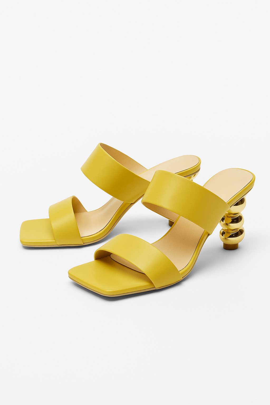 Primadon Absätze Gelb / 34 Elira elegante Absatzschuhe für Damen mit Serenity Stone