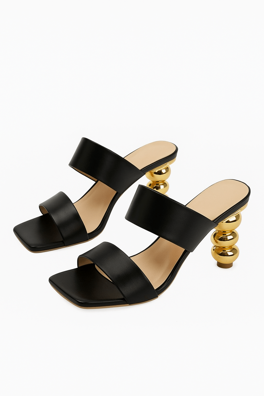 Primadon Absätze Schwarz / 34 Elira elegante Absatzschuhe für Damen mit Serenity Stone