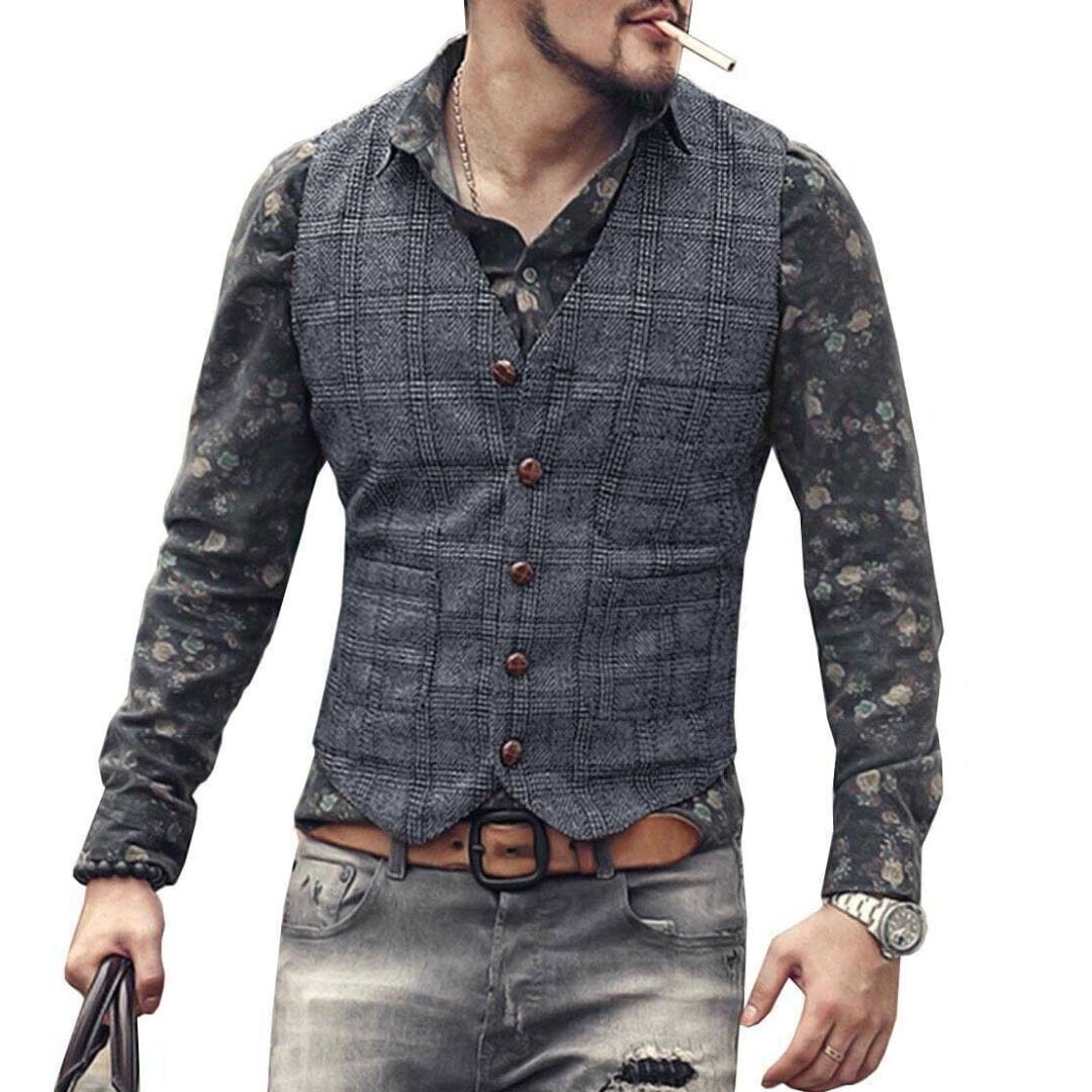 Primadon Anzüge & Blazer Navy Blau / XS Noah | Elegante Trachtenweste für Herren Oktoberfest