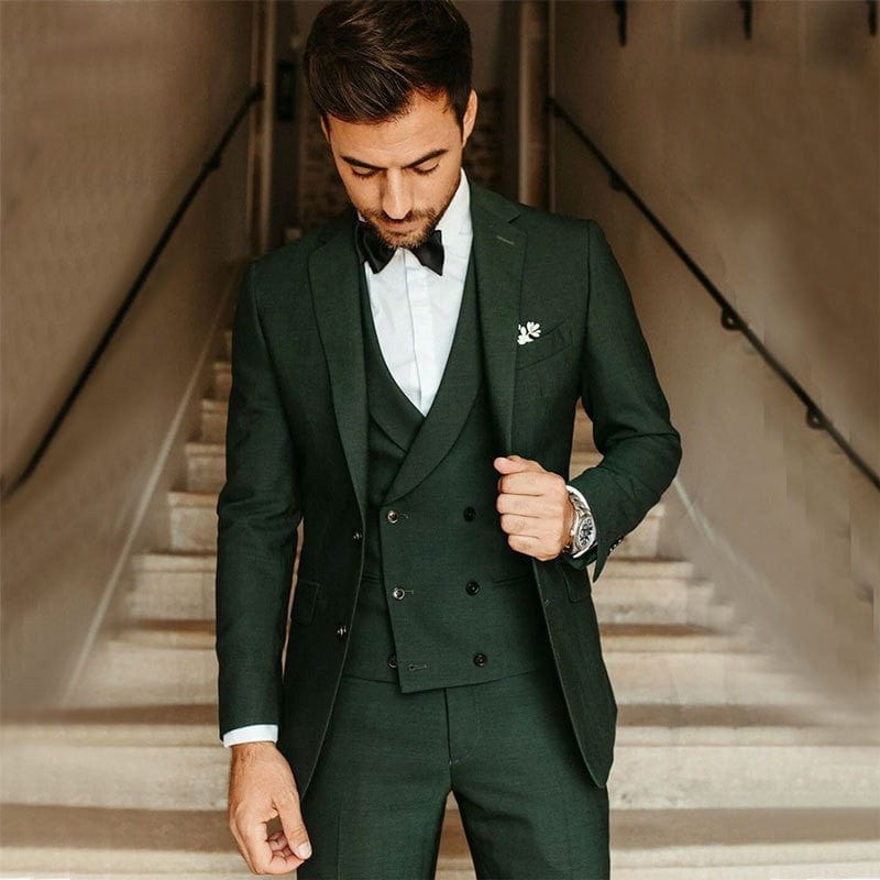 Primadon Anzüge Grün / S Matteo | Eleganter Slim Fit Anzug für Herren Hochzeit