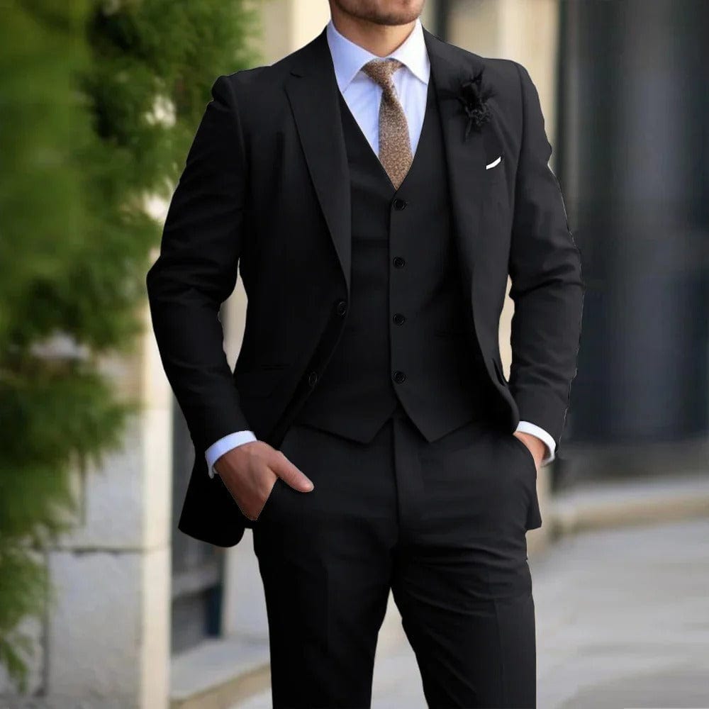 Primadon Anzüge Schwarz / XS Tobias | Eleganter Anzug für Herren schmal geschnitten