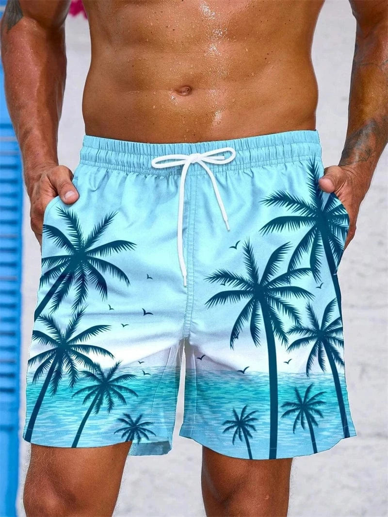 Primadon Badehosen Himmelblau / XS Leo | Atmungsaktive Badeshorts für Herren Sommer