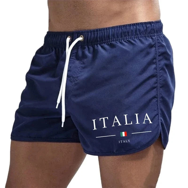 Primadon Badehosen Marineblau / S Leon | Lässige Badeshorts Herren aus schnelltrocknendem Material