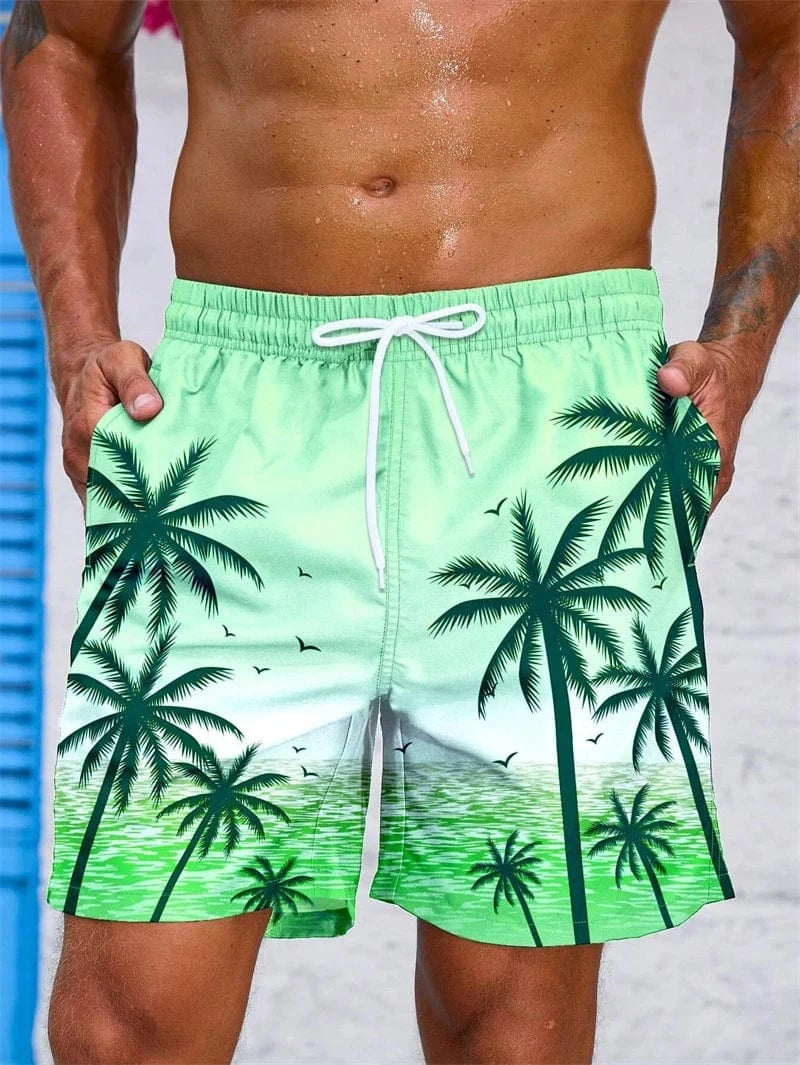 Primadon Badehosen Mintgrün / XXS Leo | Atmungsaktive Badeshorts für Herren Sommer