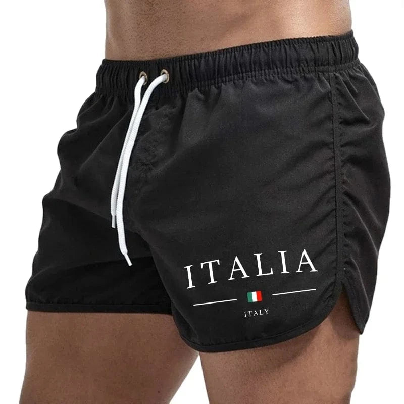 Primadon Badehosen Schwarz / S Leon | Lässige Badeshorts Herren aus schnelltrocknendem Material