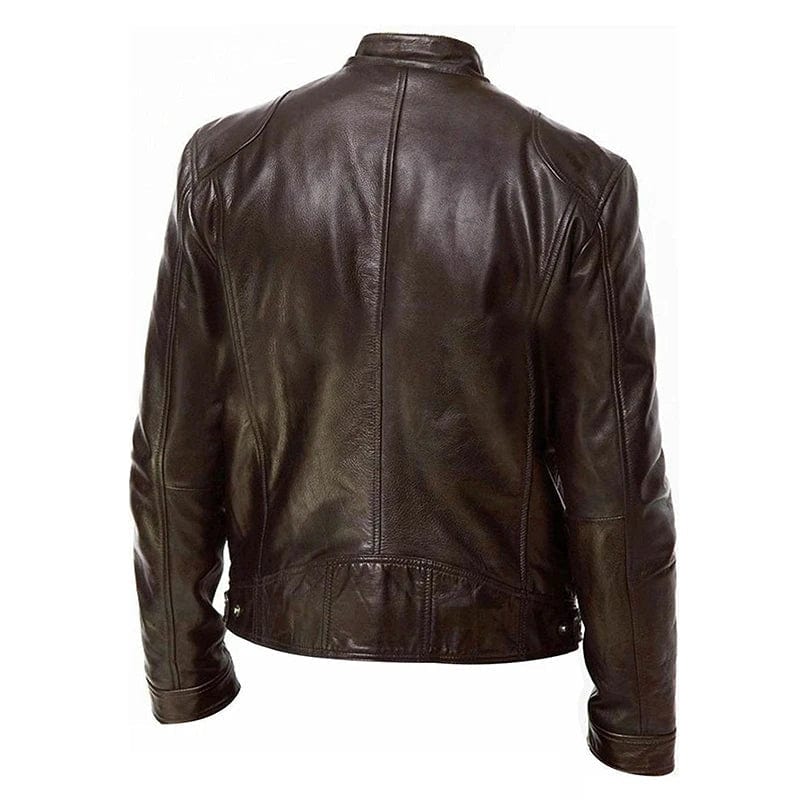 Primadon Bikerjacken Leon | Elegante Bikerjacke für Herren Premium Leder