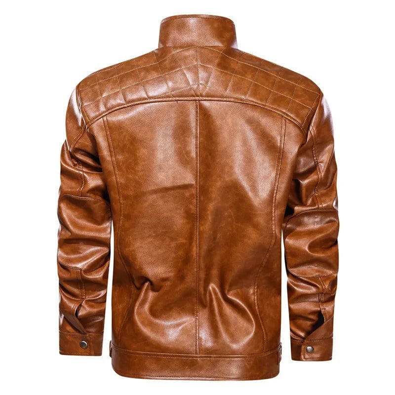 Primadon Bikerjacken Matteo | Robuste Bikerjacke für Herren Schwarz-Braun